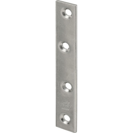Plaque de connexion longueur 100 mm largeur 15 mm épaisseur 2 mm acier inoxydable VORMANN