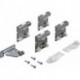 Ferrure de porte coulissante Top Line 27 3-porte Complete-Set 25kg DIN G/D Hettich
