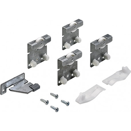 Ferrure de porte coulissante Top Line 27 3-porte Complete-Set 25kg DIN G/D Hettich