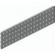 Plaque en acier perforé, aluminium blanc, longueur 800 mm, largeur 200 mm SYSTÈME D'ÉLÉMENT