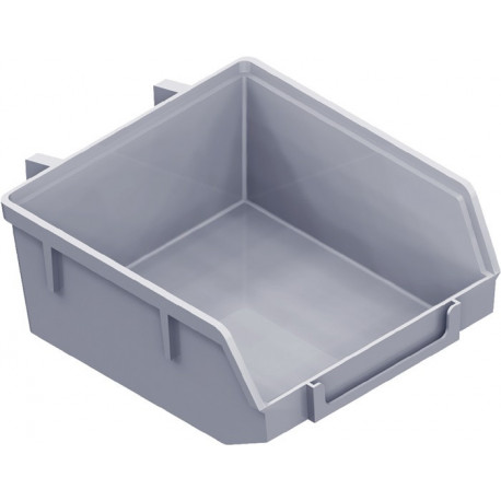 Bac plastique blanc B.90mm T.90mm H.40mm Element-System (Par 10)