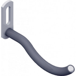 Porte-outil longueur 98,5 mm acier galvanisé, courbé SYSTEME D'ELEMENT (Par 2)