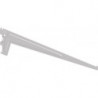 Equerre support 500 mm par support 60 kg acier blanc avec 3 crochets SYSTEME ELEMENT