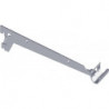 Support de montage longueur 250 mm par support 30 kg acier blanc 2 crochets SYSTEME D'ELEMENT