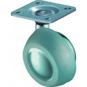 Roulette articulée D. de la roue 40 mm cap. charge 30 kg avec plaque de fixation