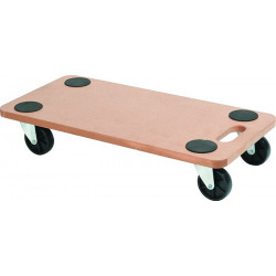 Planche à roulettes D. de la roue 75 mm 200 kg L590 mm l.290 mm plastique 4 disq