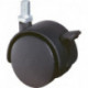 Roulette double en plastique D. de la roue 50 mm cap. charge 40 kg M8 polyamide