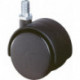 Roulette double en plastique D. de la roue 40 mm cap. charge 30 kg M10 polyamide