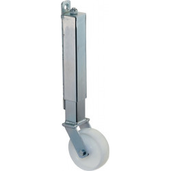 Roulette pour portail D. de la roue 100 mm cap. charge 70 kg avec plaque de fixa