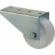 Roulette fixe pour portail D. de la roue 80 mm cap. charge 50 kg avec plaque de