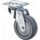 Rouleau de renvoi D. de la roue 75 mm cap. charge 60 kg avec plaque de fixation