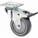Roulette orientable avec frein D. de la roue 75 mm cap. charge 60 kg avec plaque