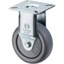 Roulette fixe 50 mm 40 kg caoutchouc plein 54 x 54 mm