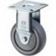 Roulette fixe 100 mm 65 kg caoutchouc plein 60 x 60 mm