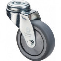 Rouleau de renvoi D. de la roue 75 mm cap. charge 60 kg avec perçage du dos caou