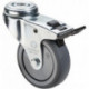 Roulette orientable avec frein D. de la roue 100 mm cap. charge 70 kg avec perça