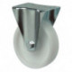 Roulette fixe D. de la roue 125 mm cap. charge 250 kg plastique plaque L105xl85