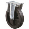 Roulette fixe D. de la roue 100 mm cap. charge 140 kg caoutchouc plein plaque L1