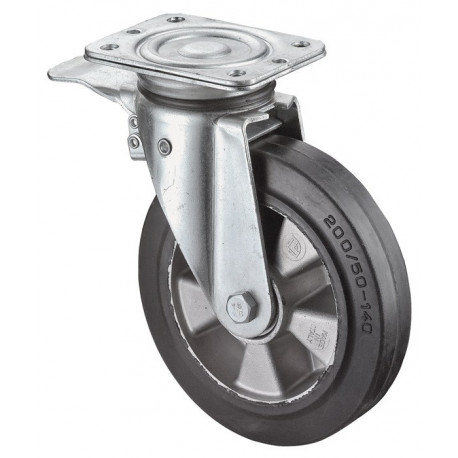 Roulette pivotante de charge lourde D. de la roue 250 mm cap. charge 550 kg avec