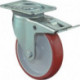 Rouleau de renvoi D. de la roue 80 mm cap. charge 125 kg avec blocage total poly