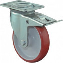 Rouleau de renvoi D. de la roue 200 mm cap. charge 300 kg avec blocage total pol