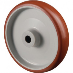 Roue de rechange D. de la roue 100 mm cap. charge 140 kg polyuréthane D. d’axe 1