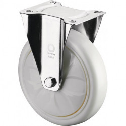 Roulette D.200mm Capolyamidecité .300kg Plastique Support L135xB110mm blanc BS ROLLEN