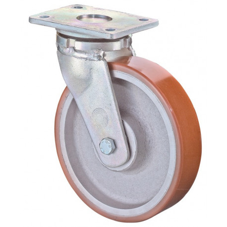 Roulette pivotante pour charge lourde D. de la roue 200 mm cap. charge 1400 kg p