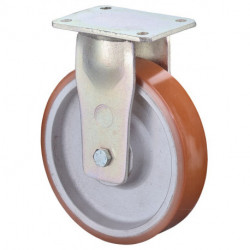 Roulette fixe de charge lourde D. de la roue 200 mm cap. charge 1400 kg polyurét