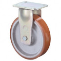 Roulette fixe de charge lourde D. de la roue 200 mm cap. charge 1400 kg polyurét