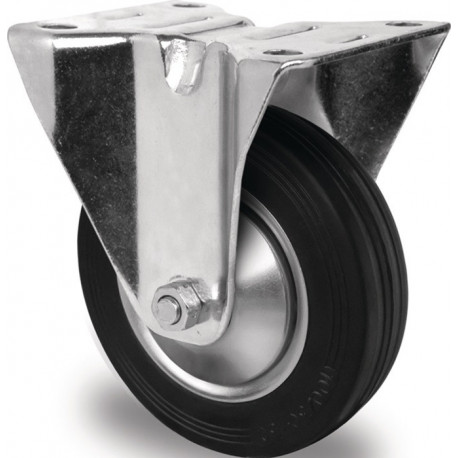 Roulette D.100mm Capolyamidecité .75kg caoutchouc Support L105xB80mm PROMAT