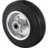 Roue de secours roue Ø 200 mm capacité de charge 205 kg noir axe Ø 20 mm longueur moyeu 59 mm PROMAT