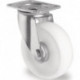 Roulette pivotante Ø 80 mm capacité de charge 130 kg plaque polyamide L105xl80 mm PROMAT
