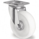 Roulette pivotante Ø 200 mm capacité de charge 350 kg plaque polyamide L135xP110 mm PROMAT