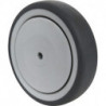 Roue de secours roue Ø 150 mm capacité de charge 100 kg caoutchouc gris axe Ø 8 mm longueur moyeu 36 mm PROMAT