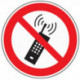 Symbole d’interdiction ASR A1.3/DIN EN ISO 7010 téléphones portables interdits f