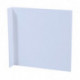 Panneau en drapeau L148xl148 mm blanko blanc pour transparents de présentation plastique