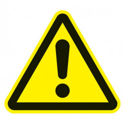 Panneau d’avertissement ASR A1.3/DIN EN ISO 7010 200 mm attention zone dangereuse plastique