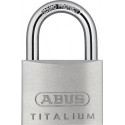 Cadenas cylindrique 64TI/50 gl largeur du corps de verrou 50 mm Titalium fermetu
