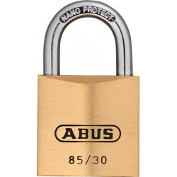 Cadenas cylindrique 85/30 gl largeur du corps de verrou 30 mm laiton fermeture i
