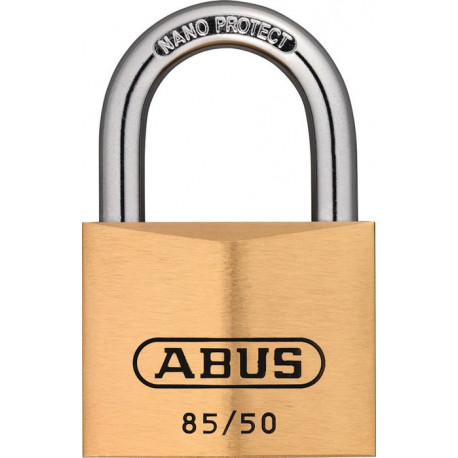 Cadenas cylindrique 85/50 gl largeur du corps de verrou 50 mm laiton fermeture i