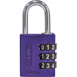 Cadenas à chiffres 165 Largeur du corps de serrure 23 mm Laiton Nombre de rouleaux à chiffres 3