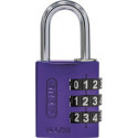 Cadenas à chiffres 165 Largeur du corps de serrure 23 mm Laiton Nombre de rouleaux à chiffres 3
