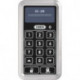 Clavier CFT3100 S surface tactile argent ABUS