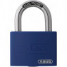 Cadenas à cylindre T65AL / 40 bleu Lock-Tag Largeur du corps de la serrure 43 mm en aluminium avec différentes clés