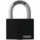 Cadenas à cylindre T65AL / 40 noir lisse Corps de serrure largeur 43 mm aluminium à clés identiques