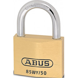 Cadenas à cylindre 85WY / 50 vs. corps de serrure largeur 50 mm laiton à clés différentes