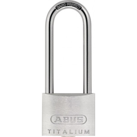 Cadenas à cylindre 64TI / 50HB60-150 B / DFNLI Largeur du corps de serrure 50 mm Aluminium spécial, clé différente