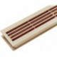 Grille aération L.452mm B.92mm plastique Coins droits (Par 10)