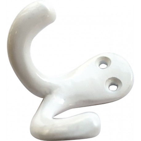 Crochet 2 Hak.H.31mm B.52mm Alu.blanc